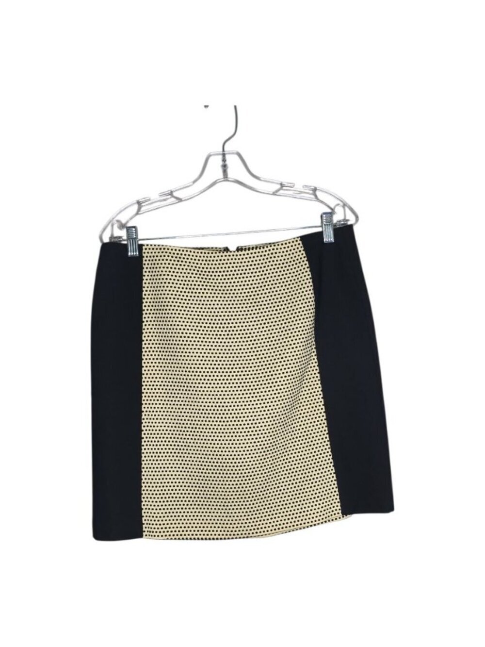 Ann Taylor Loft Polka Dot Print Color block Pencil Mini Skirt Women's Size 10